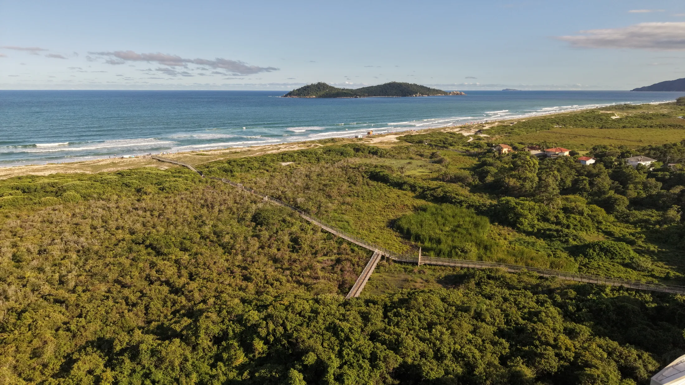 Vista aérea de Florianópolis