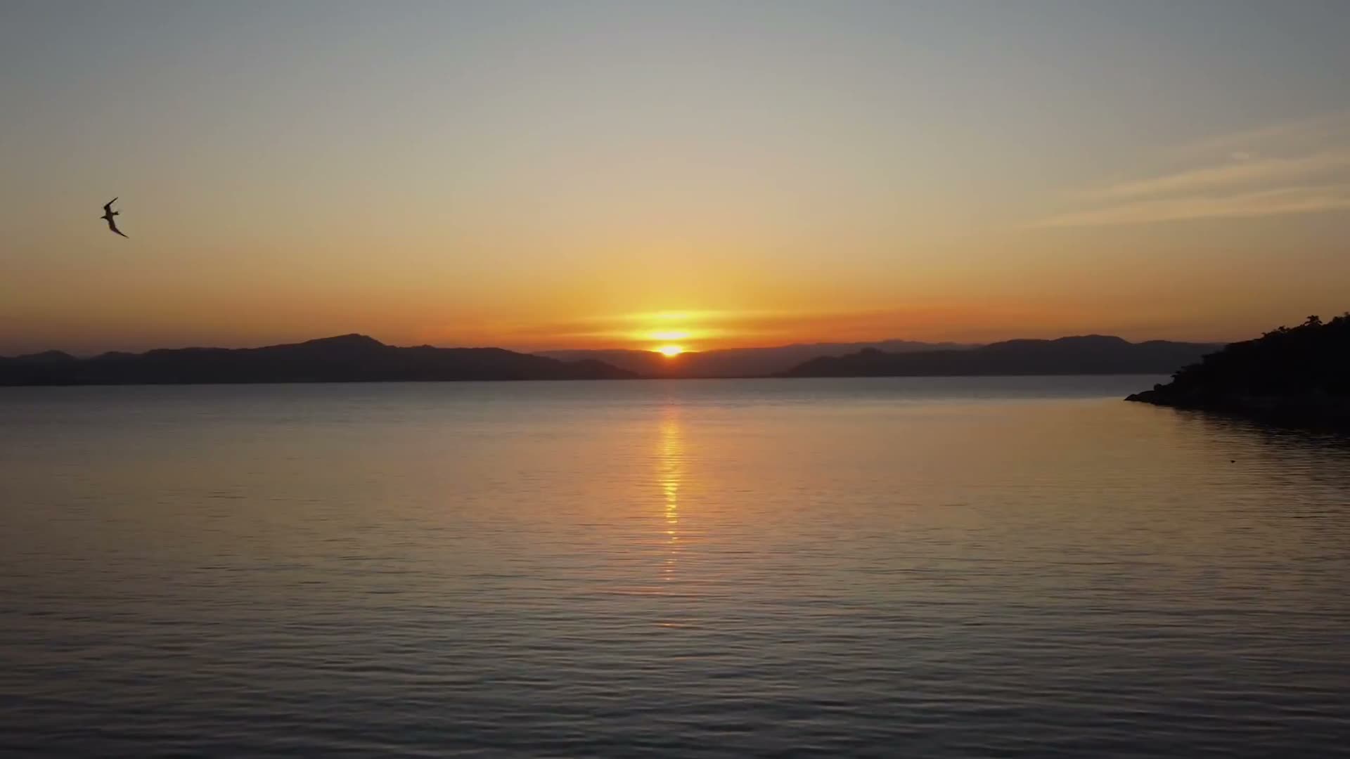 Pôr do sol no litoral de Florianópolis